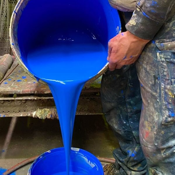 Fargkoket blue ink